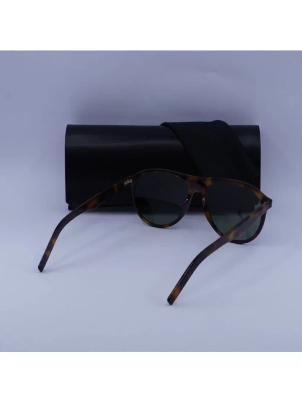 Saint Laurent SL432 SLIM 002 Aviator Sunglasses - Havana/Green